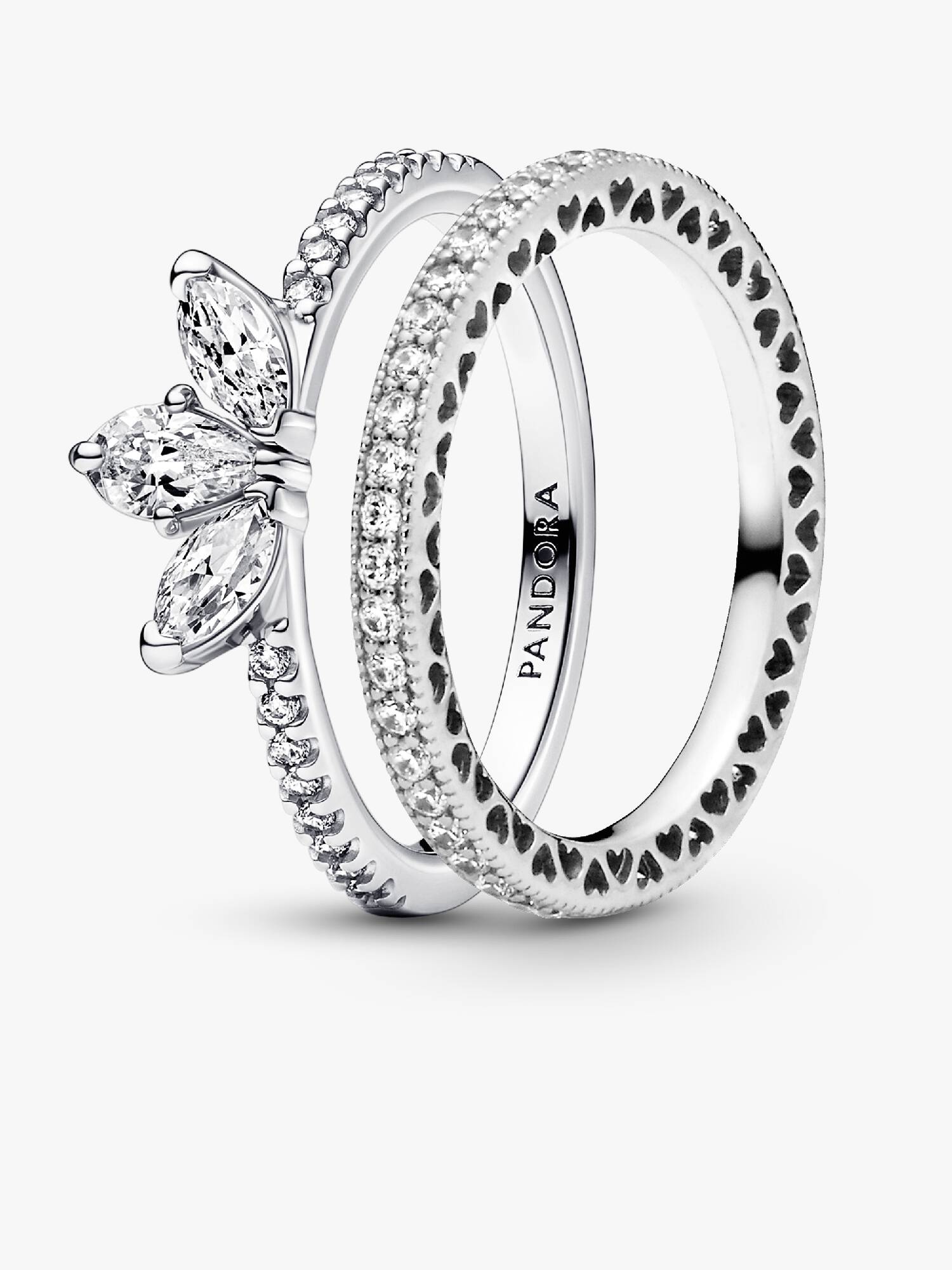 Set de anillos Tiara en forma de lágrima