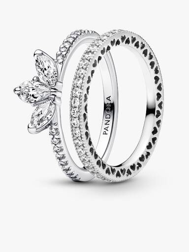 Set de anillos Tiara en forma de lágrima