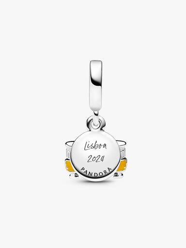 Charm Colgante Doble Tranvía de Lisboa Grabable