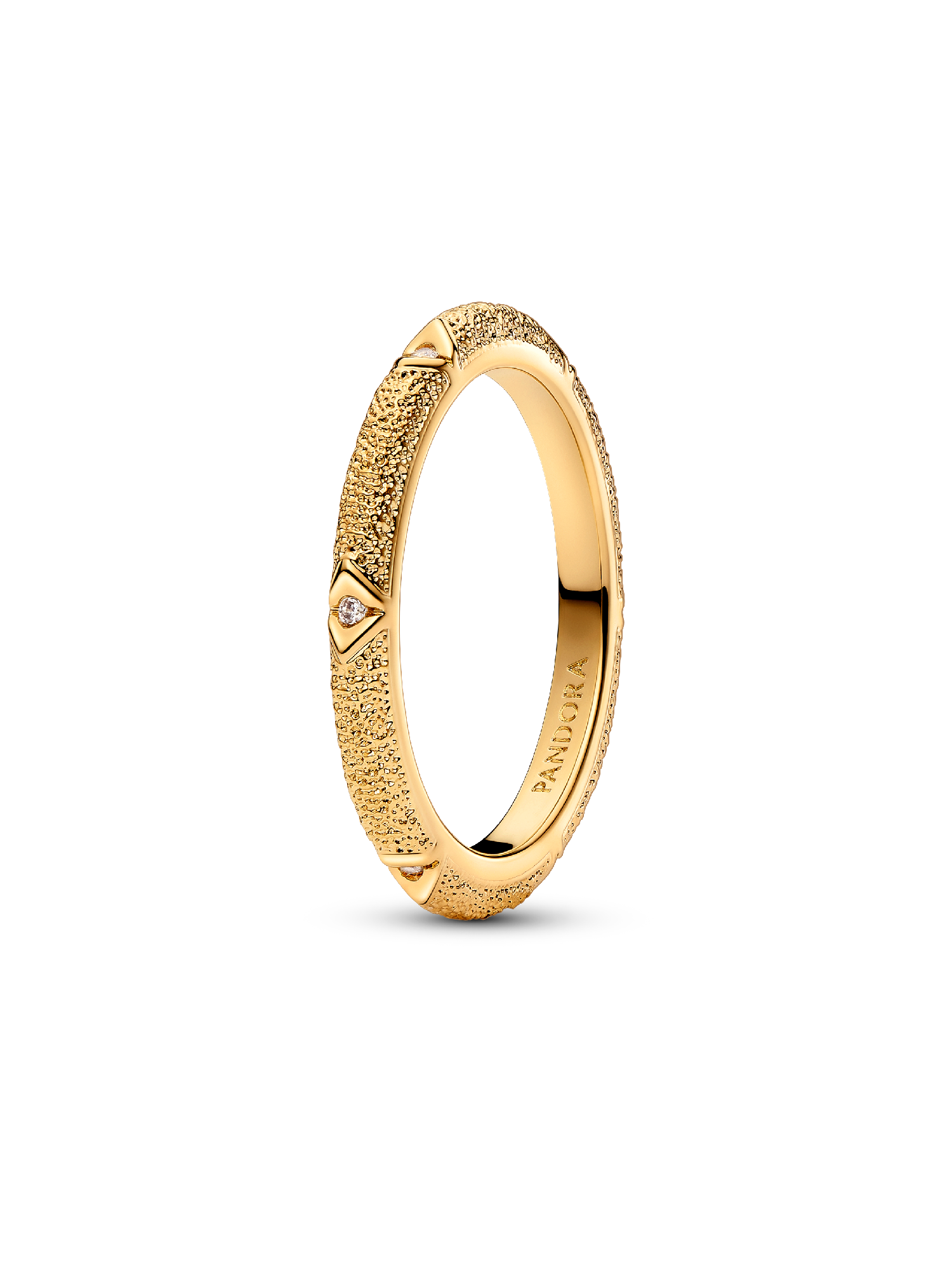 Anillo Textura y Gemas