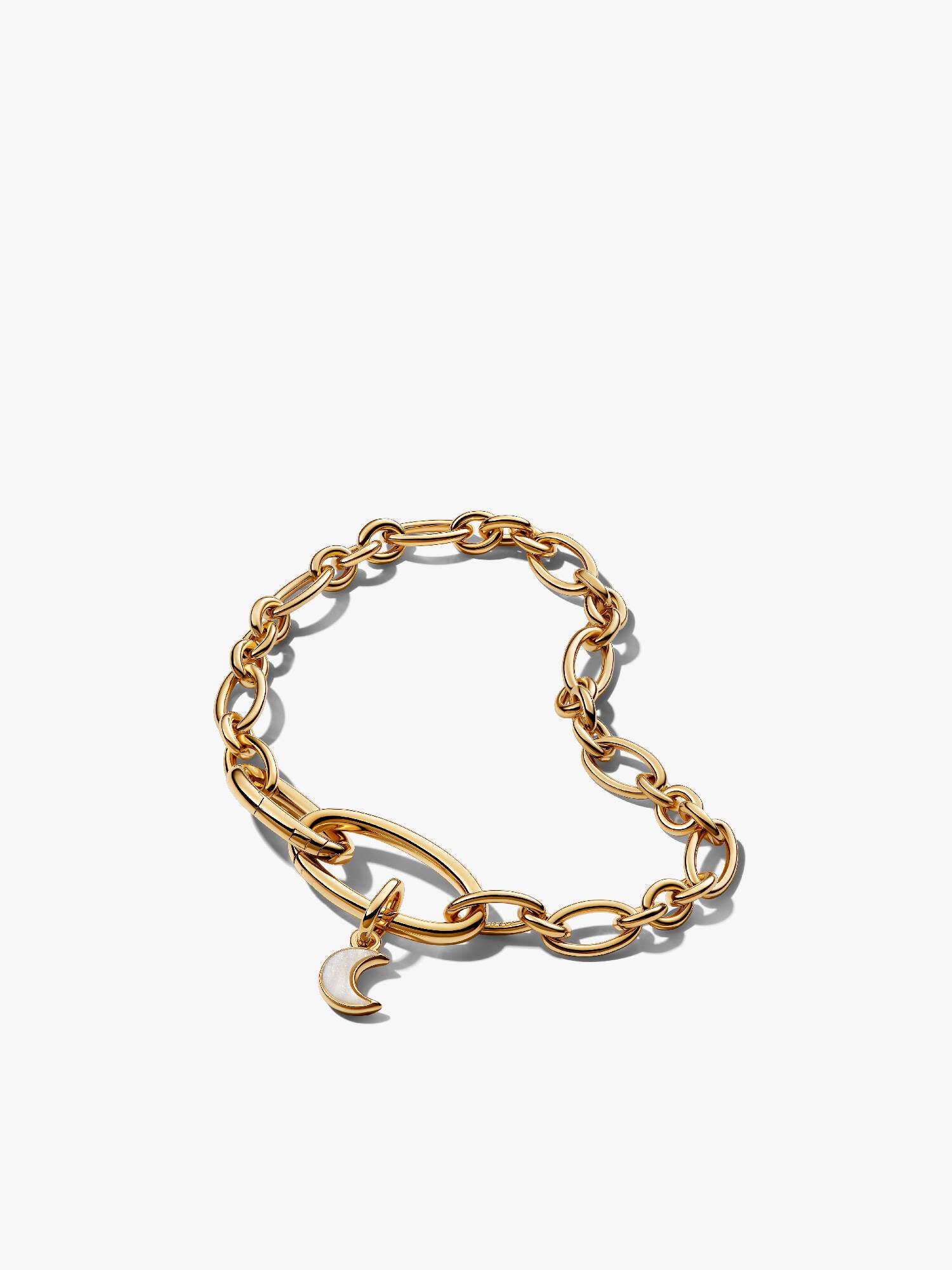 Set de joyas Luna creciente blanca