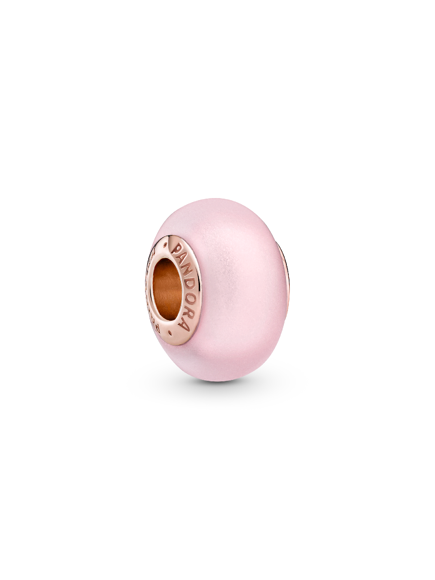 Charm de cristal Murano Rosa Mate