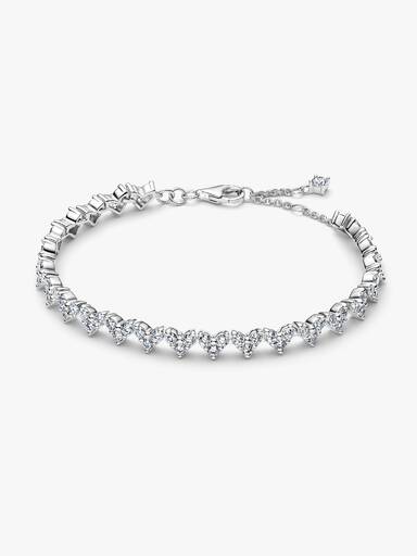 Brazalete Corazón con tres piedras