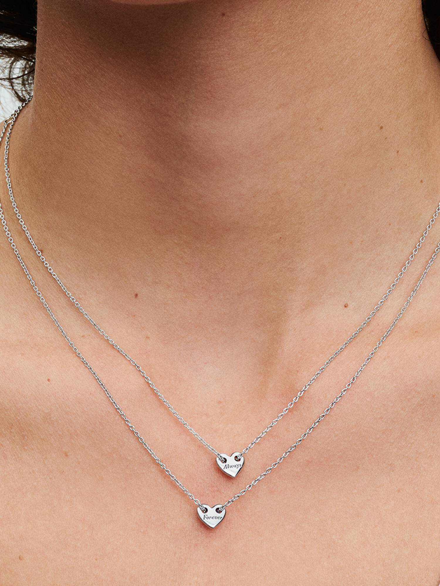 Collar Collier Corazones Divisibles Por Siempre y Para Siempre