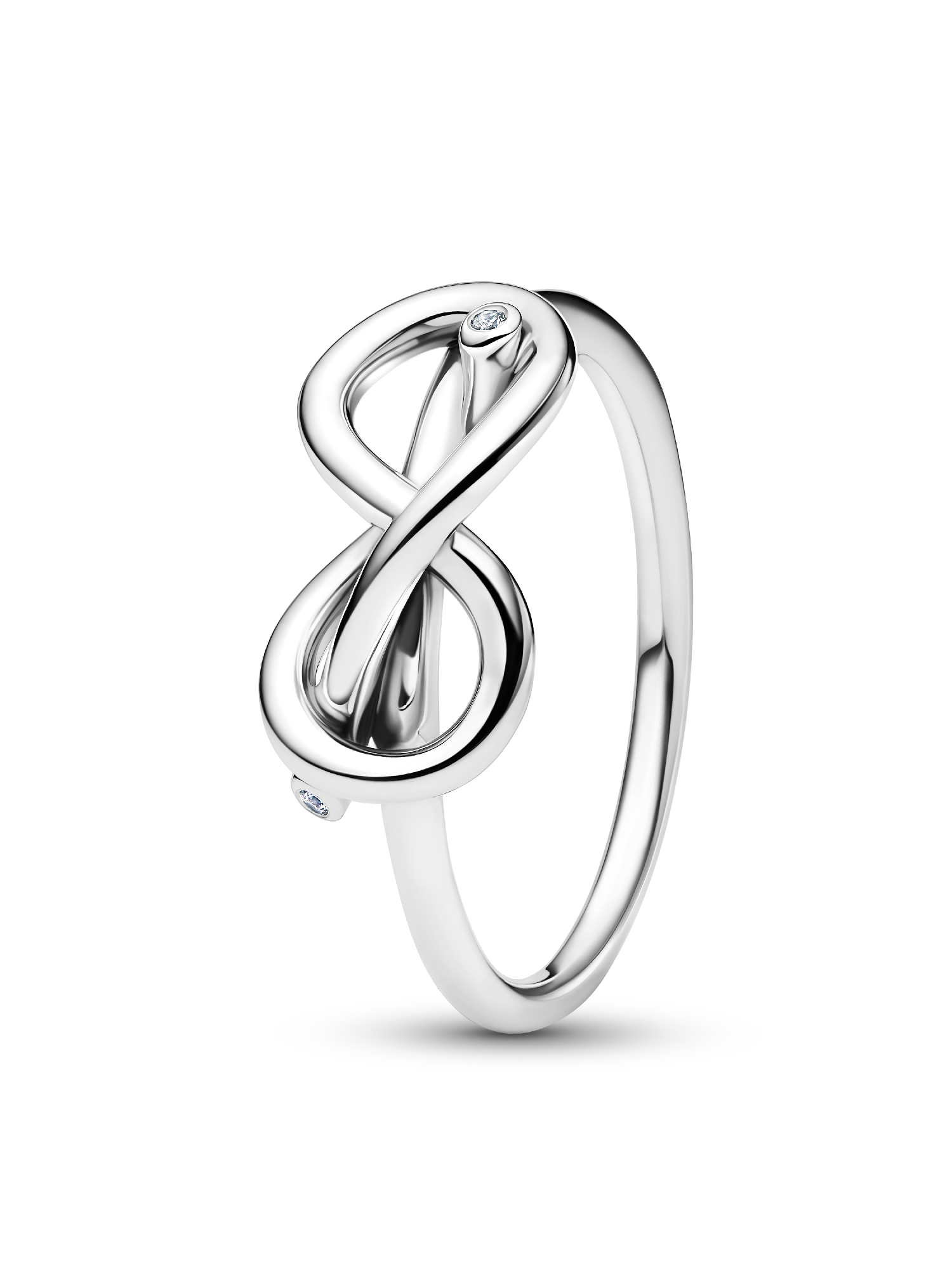 Anillo Nudo Infinito Plateado