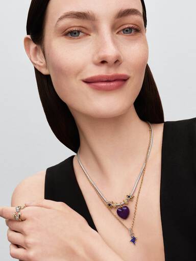 Charm Colgante Doble Divisible Estrellas