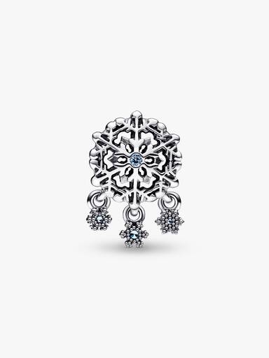 Charm Gota de copo de nieve helada