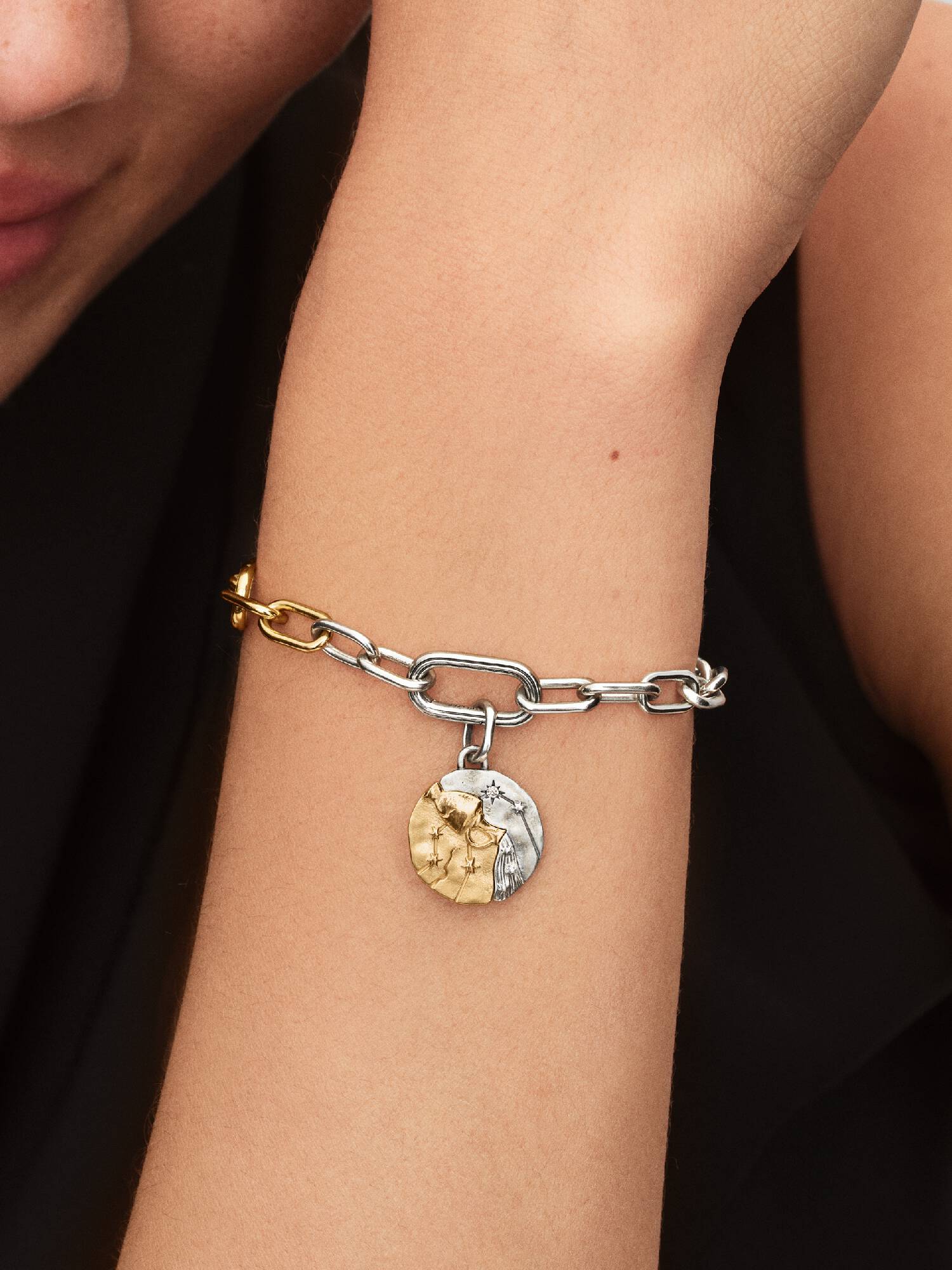 Charm Medallón Signo Zodiacal Acuario