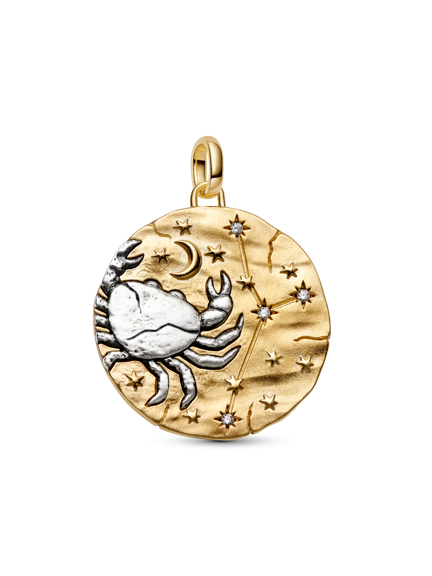 Charm Medallón grande Signo Zodical Cancer