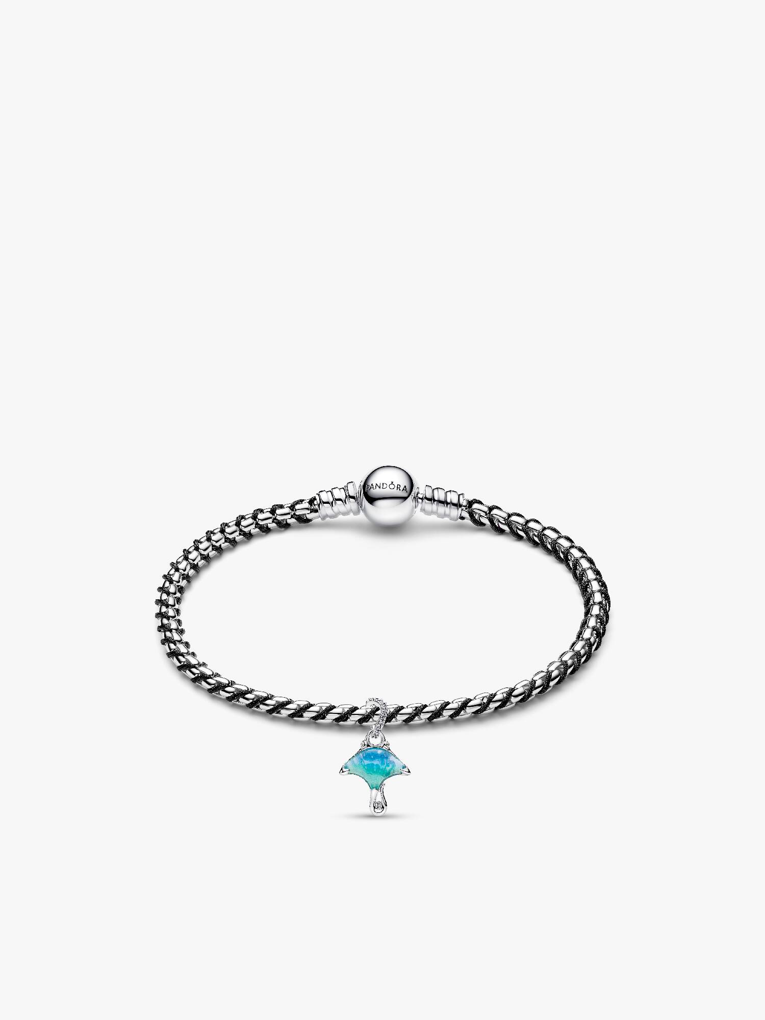 Set de Pulsera y Charm de Mantarraya Azul