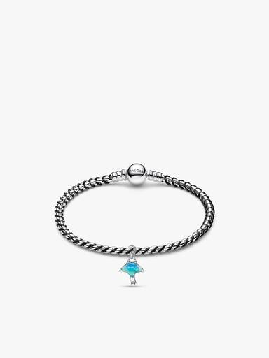 Set de Pulsera y Charm de Mantarraya Azul