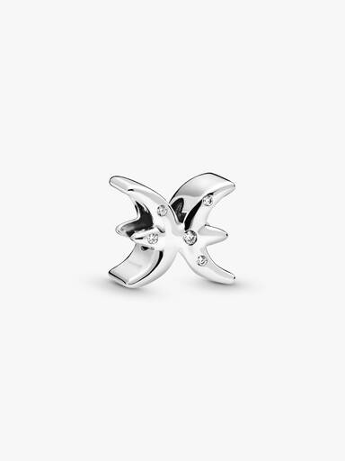 Charm del zodíaco Piscis resplandeciente
