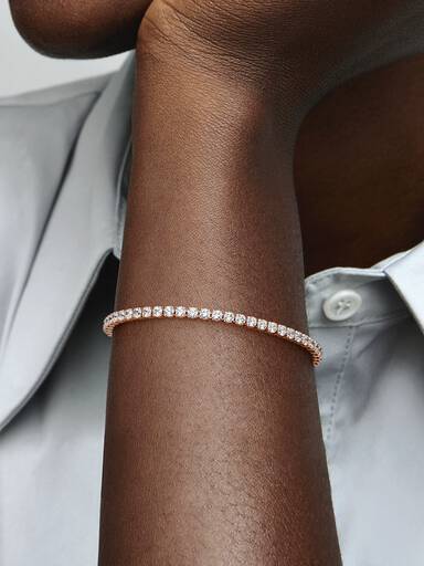 Brazalete de tenis reluciente