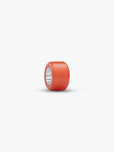 Mini Charm de Cristal Murano Naranja