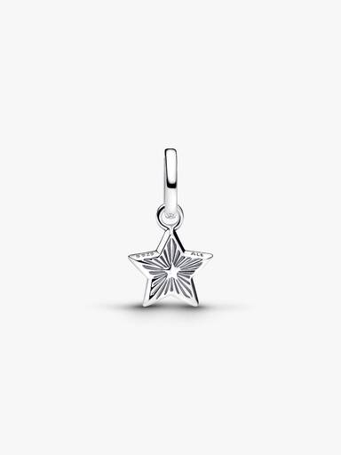 Mini charm colgante Estrella azul
