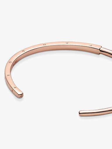 Brazalete rígido abierto I-D Pandora Signature