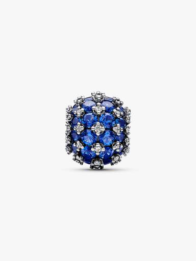 Charm Azul Redondo Pavé Brillante
