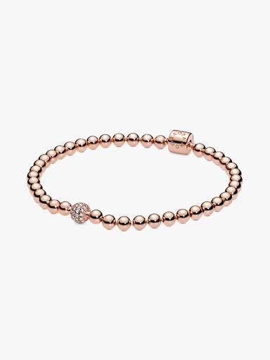 Brazalete de cuentas y pavé