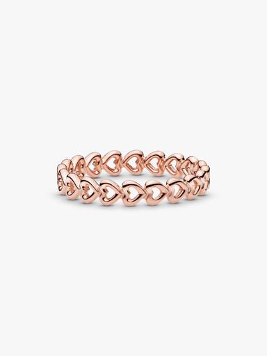 Anillo Banda de corazones