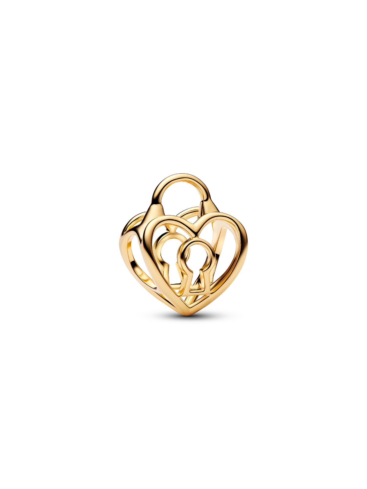 Charm calado Corazón con candado