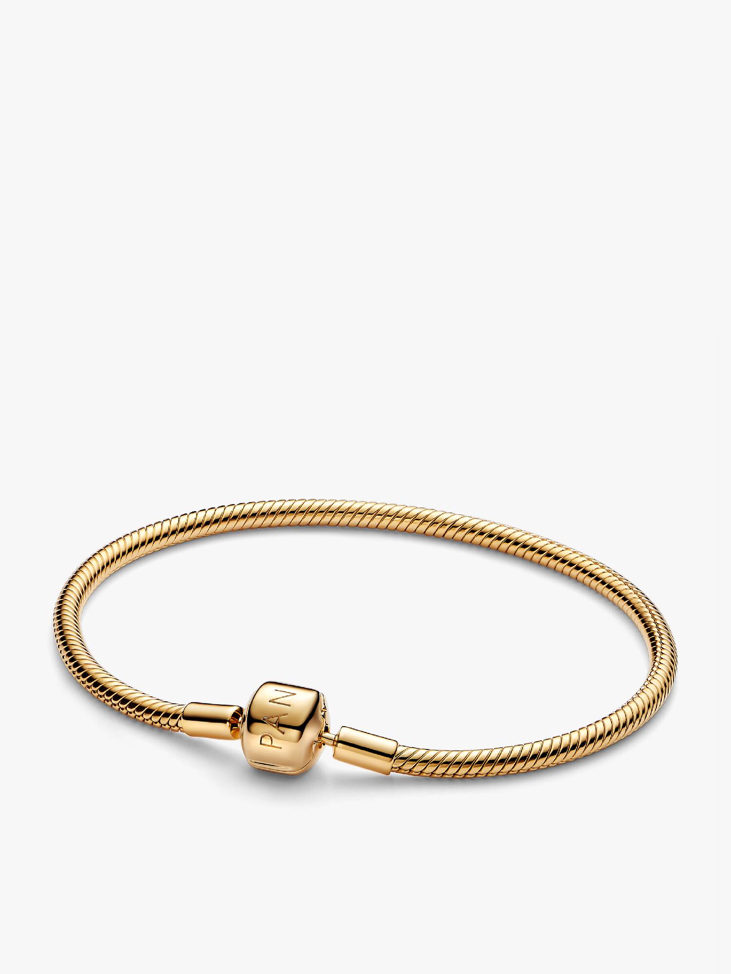 Brazalete cadena de serpiente con broche de barril