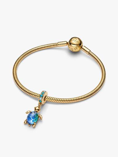 Charm Colgante Tortuga Marina de cristal Murano