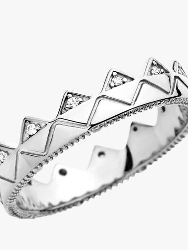 Charm Colgante Doble Grabable Torre Eiffel de París con Diamante Creado en Laboratorio