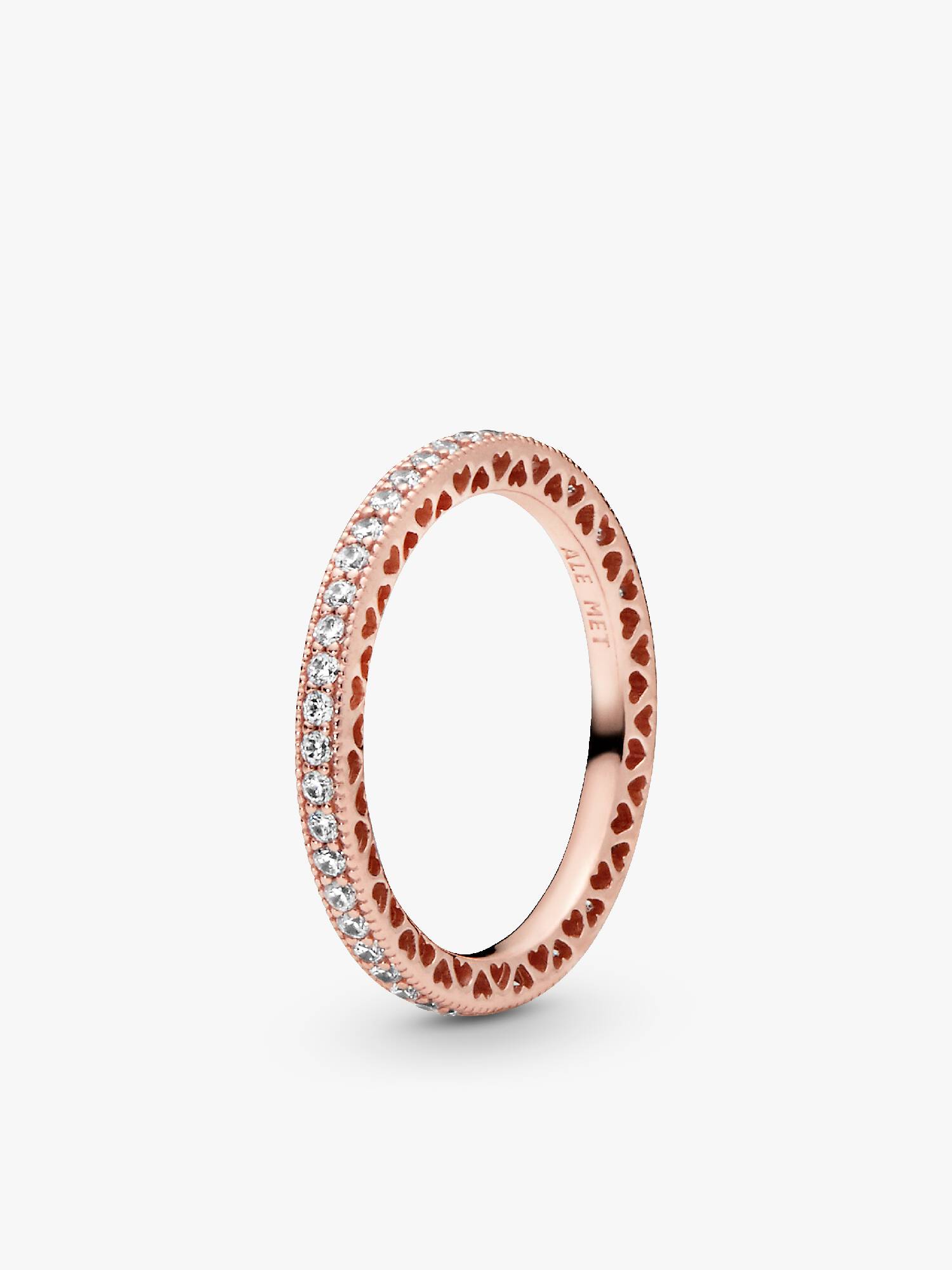 Anillo corazones con brillo