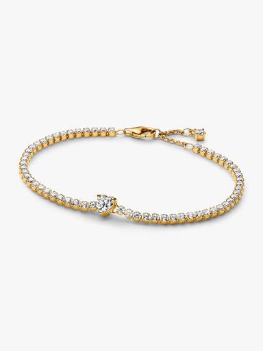 Brazalete de tenis Corazón reluciente