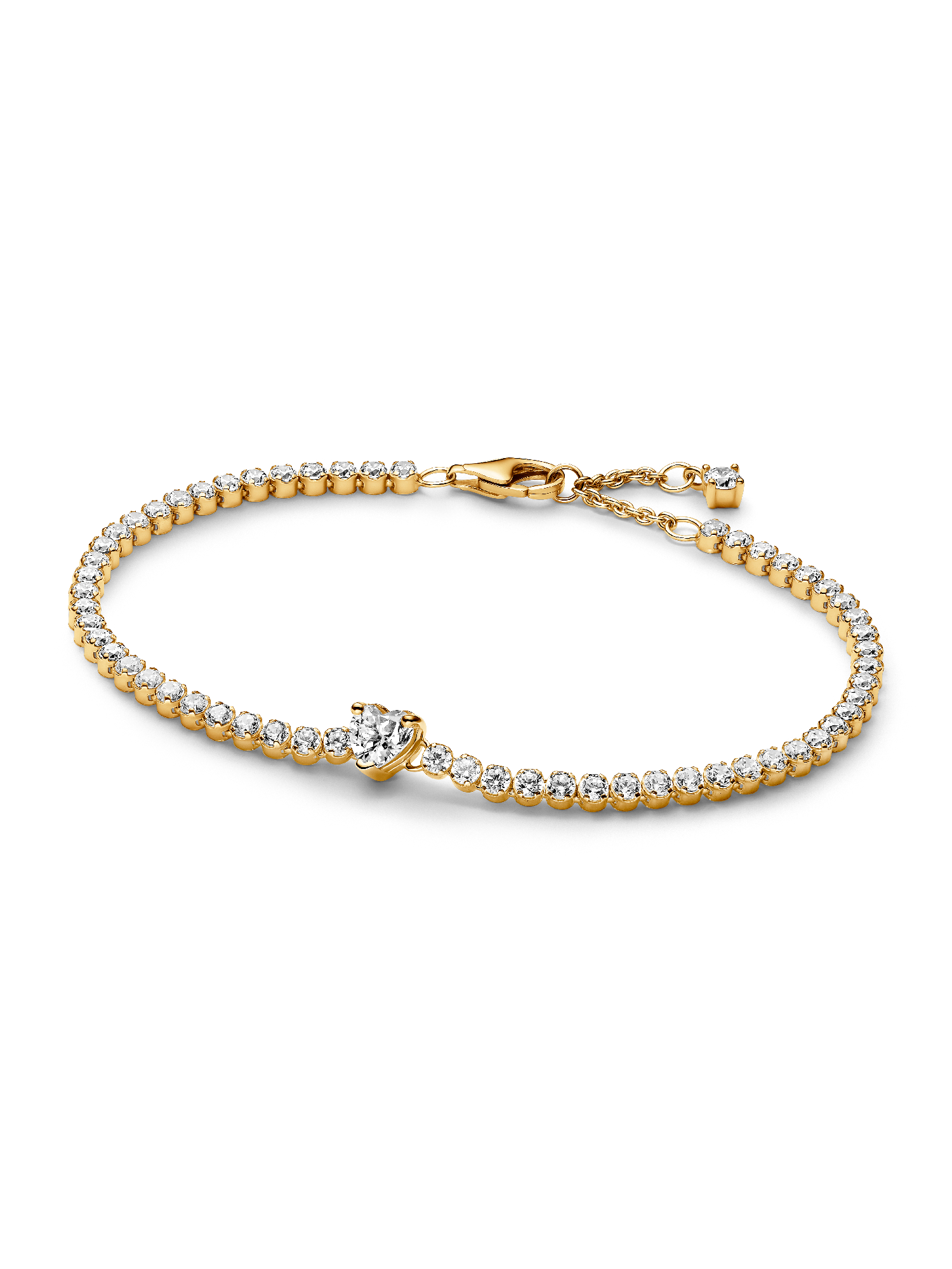 Brazalete de tenis Corazón reluciente