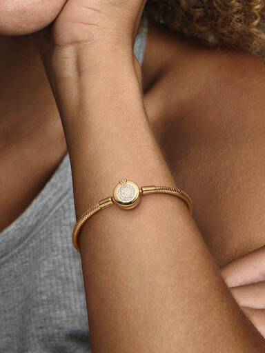 Brazalete de cadena de serpiente Corona O resplandeciente