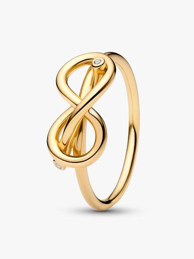 Anillo Nudo Infinito Dorado