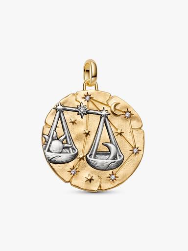 Charm Medallón grande Signo Zodical Libra