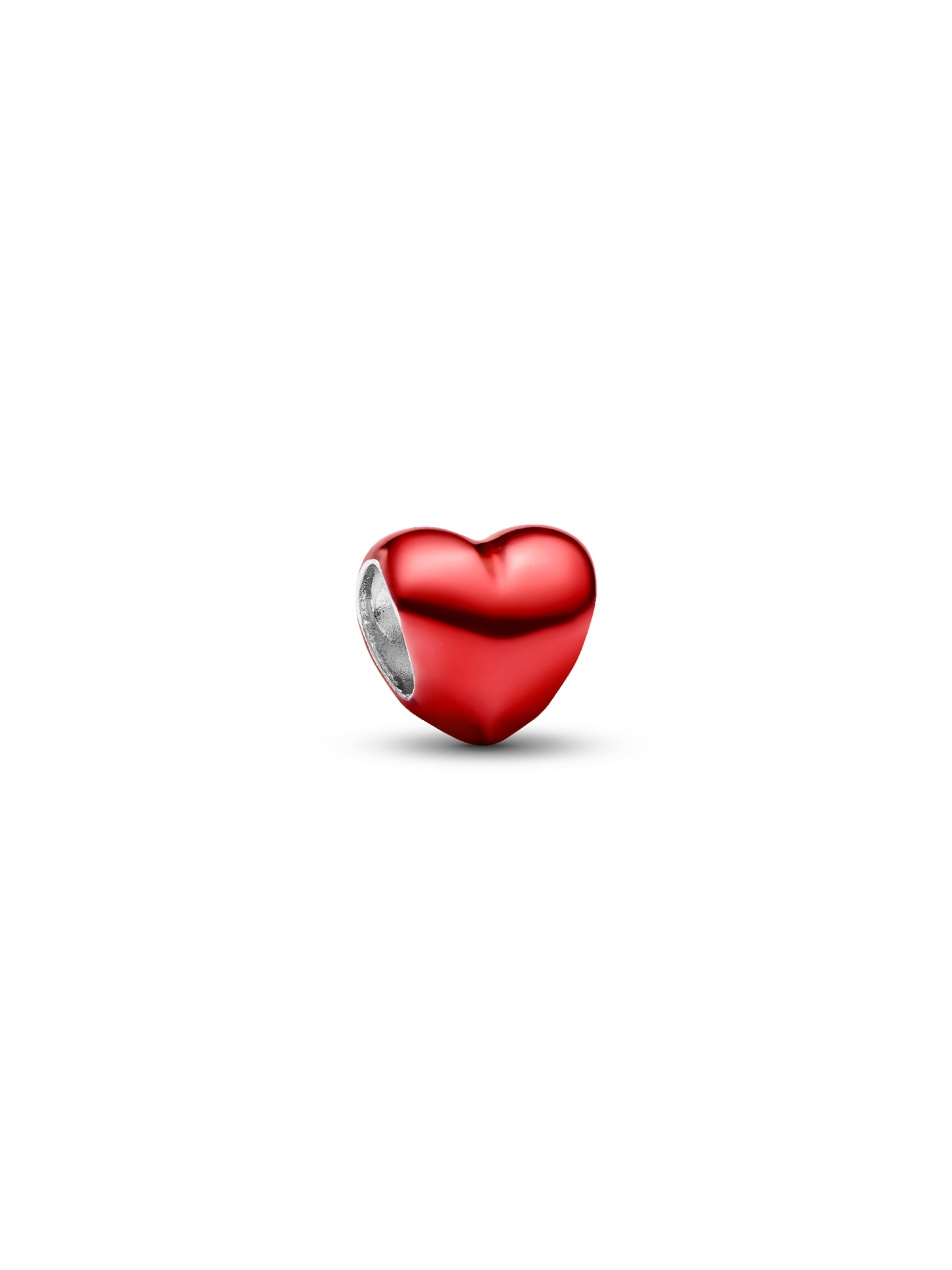 Mini charm Corazón Metálico Rojo