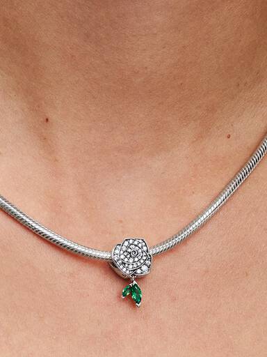 Charm Rosa Brillante en Flor