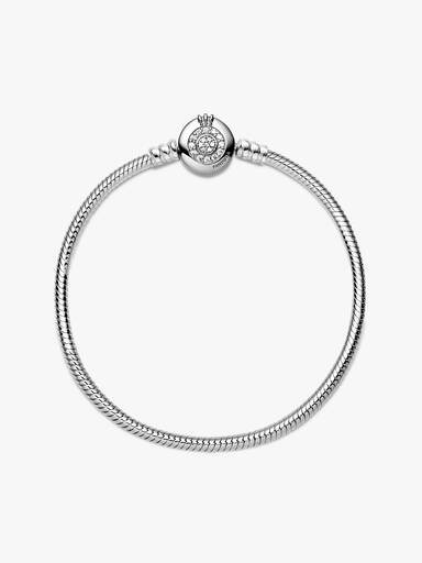 Brazalete de cadena de serpiente Corona O resplandeciente