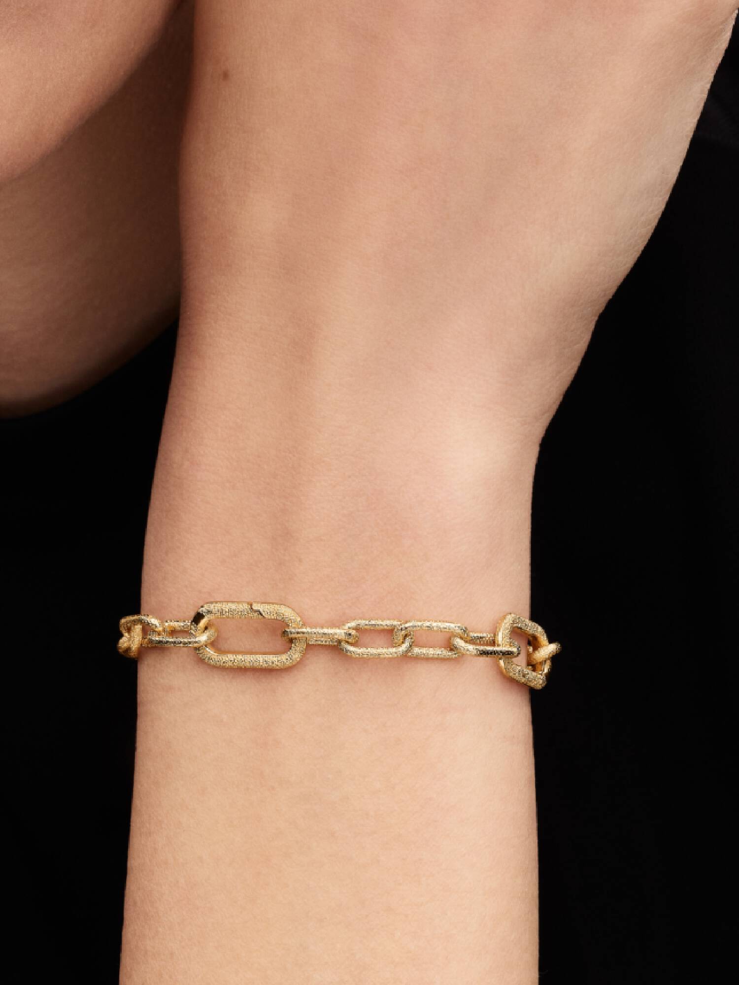Brazalete de cadena de eslabones pequeños