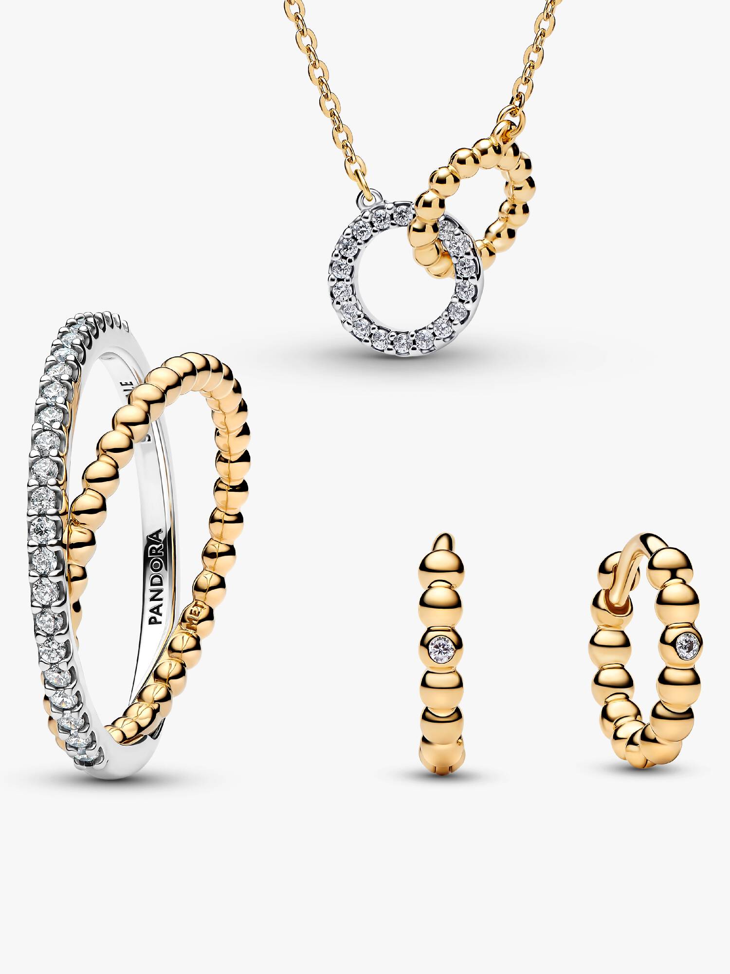 Set de Joyas con Cuentas Entrelazadas