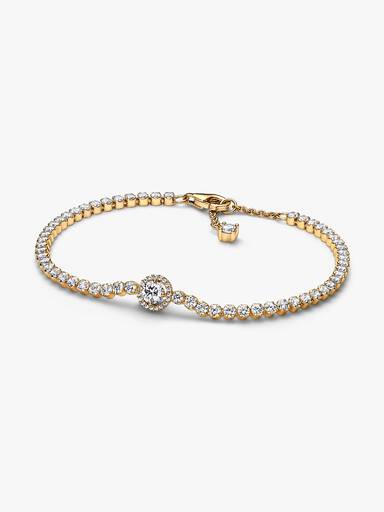 Brazalete de tenis Halo reluciente