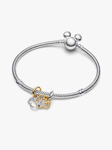 Disney, Charm colgante divisible Amor de Mickey Mouse y Minnie Mouse