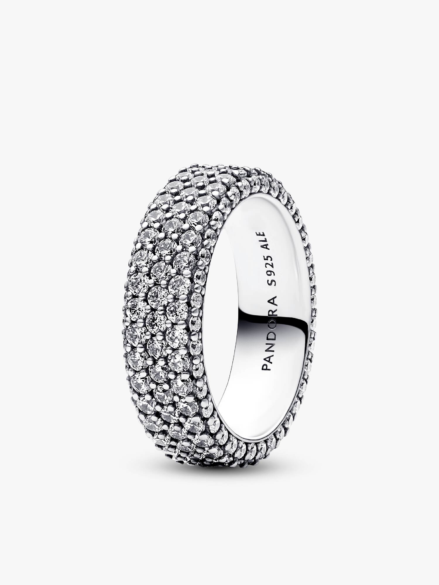 Anillo Triple Fila en Pavé