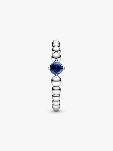Anillo de Cuentas Azul Mar
