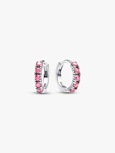 Aretes Huggie rosa