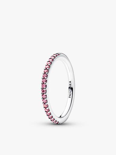 Set de anillos mariposa rosa