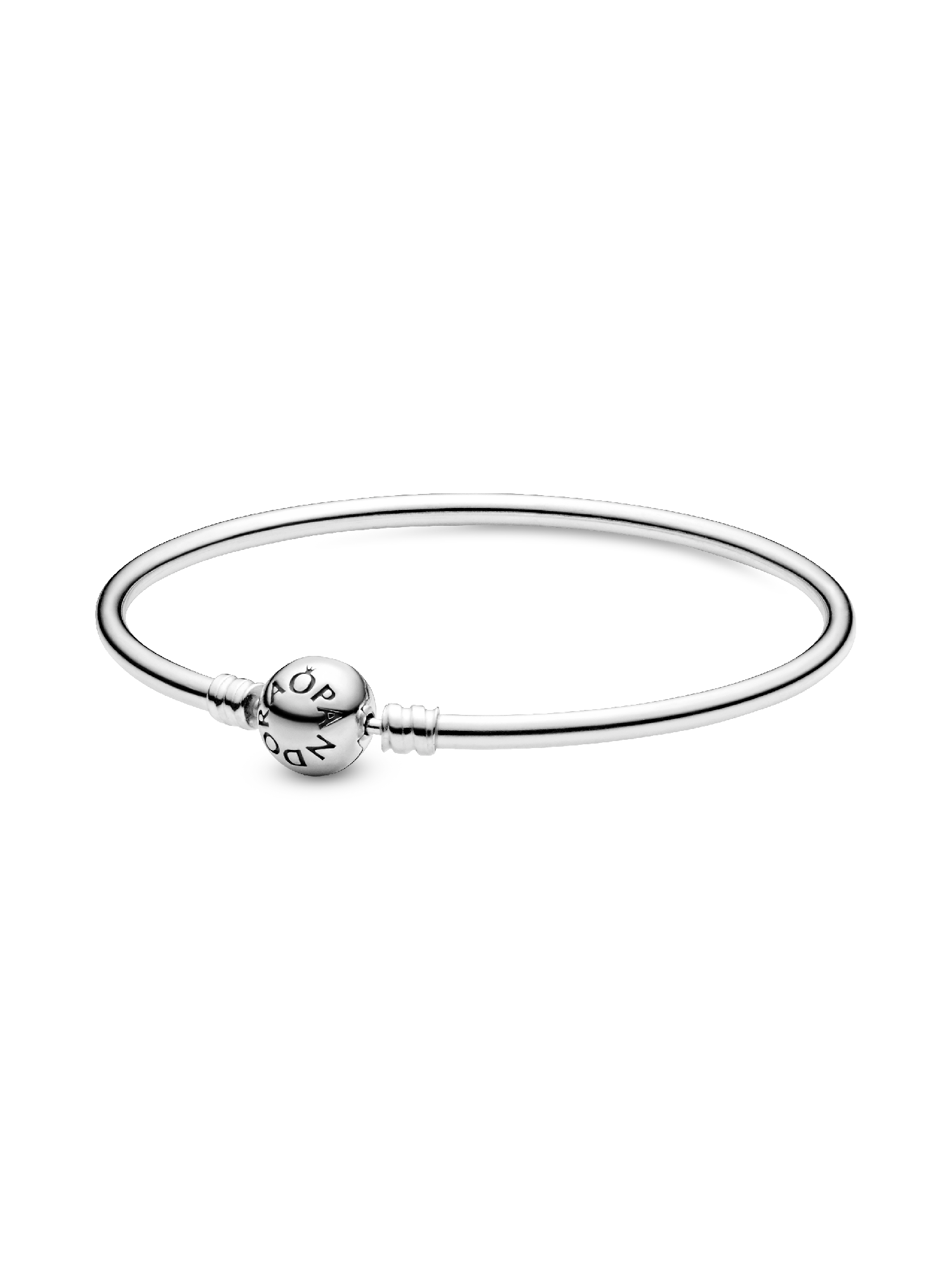 Brazalete rígido con broche de logo
