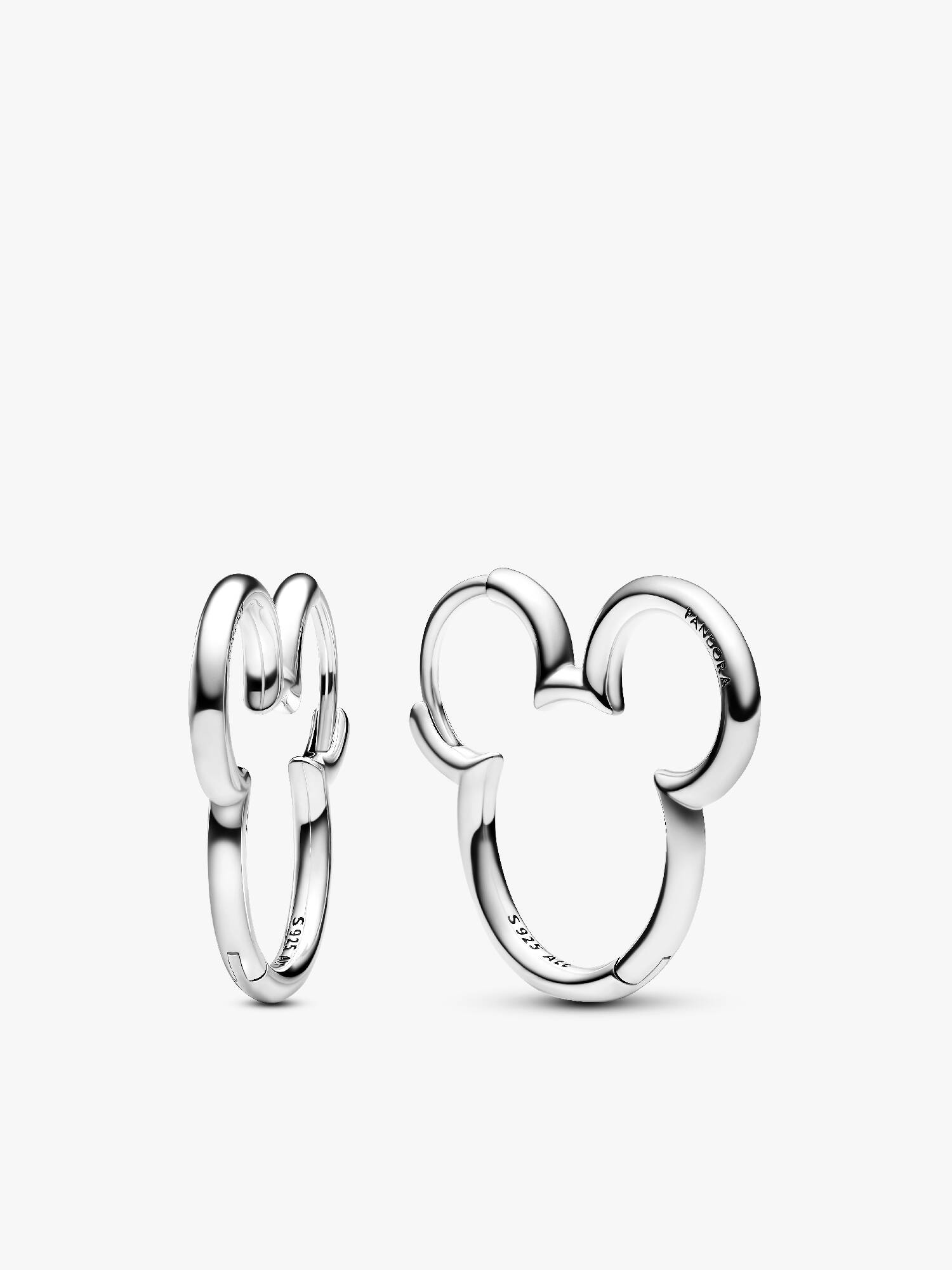 Aretes de Aro Silueta de Mickey Mouse de Disney