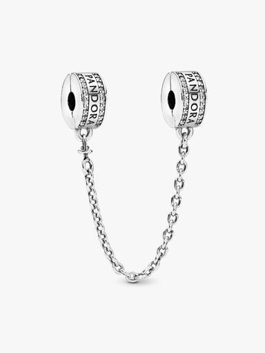 Cadena de seguridad con charm sujetador con logo