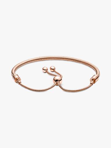 Brazalete deslizante cadena de serpiente Pandora Moments