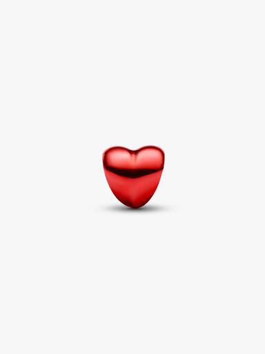 Mini charm Corazón Metálico Rojo