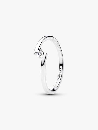 Anillo Solitario Dividido